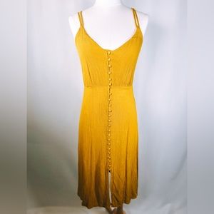 Boho button down front dress